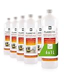 Höfer Chemie Bioethanol 96,6% Premium 6 x 1 L - Ethanol für Tischkamin, Kamin...