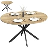 HOMCOM Esstisch ausziehbar 100/135 x 100 cm Esszimmertisch Runder/Ovaler...