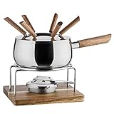 MÄSER 931895 Fondue Set für 6 Personen in modern-rustikalem Design, ideal für...