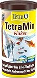 TetraMin Flakes - Fischfutter in Flockenform für alle Zierfische, ausgewogene...