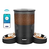 SURDY 3L Futterautomat Katze 2 Näpfe, 2.4G/5G WiFi Smart Katzenfutter Automat...