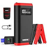 GREPRO Starthilfe Powerbank (bis zu 10.0L Benzin,8.0L Diesel), Auto Starthilfe...