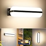 Letlit Wandleuchte LED Innen, 20W 2000LM Moderne Wandlampe Außen Up and Down...