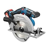 Dong Cheng 18V Akku Handkreissäge Ø185mm, 5000RPM, Schnitttiefe 65 mm, 0-45°...