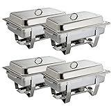 Olympia Milan Chafing Speisewärmer-Set aus Edelstahl, 1/1 GN / 9 Liter (4...
