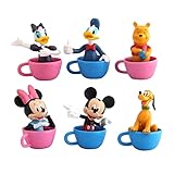 MODALI 6 Stück Mini Figuren Set,Minnie Disney Mickey Cake Topper,Minnie Disney...