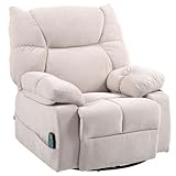 HOMCOM Relaxsessel mit Massagefunktion, Elektrisch Fernsehsessel mit...