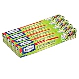 Toppits Frischhaltefolie 4x40m - selbsthaftende 3-Schicht-Spezialfolie - aus 70%...