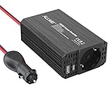 ALLWEI 300W Wechselrichter 12V auf 230V Spannungswandler, Stromwandler mit Typ-C...