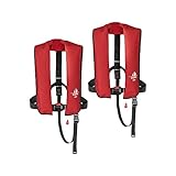12skipper 2er-Set Automatik-Rettungswesten 165N Classic ISO UML mit Waistbelt,...