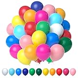 Elalove 110 Stück Luftballons Bunt 11 Farben 27cm Latex Ballons Luftballon...