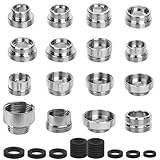 16 Stück Wasserhahn Adapter Set, Wasserhahnadapter, Wasserhahn Gewindeadapter...