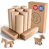 Eli® Schnitzholz Linde - 10er Pack Holzblock - welches Lindenholz zum Schnitzen...