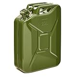 BW® Kraftstoffkanister Metall Benzinkanister 20 Liter - Olivgrün - RAL 6003 -...