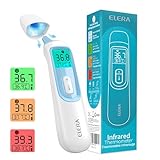 ELERA Ohrthermometer, Baby Fieberthermometer Ohne Kontakt mit 4 Messmodi,...