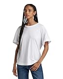 G-STAR RAW Damen Rolled Up Sleeve Boyfriend Top, Weiß (white D24524-4107-110),...