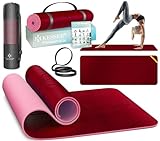 KESSER® Gymnastikmatte mit Tragegurt rutschfest TPE Yogamatte Gepolstert &...