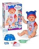 BABY born Jonas 43cm, Babypuppe mit 10 Funktionen und Accessoires, für Kinder...