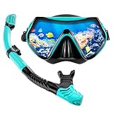 Schnorchelset Erwachsene Trocken mit Maske & Schnorchel Antibeschlag...