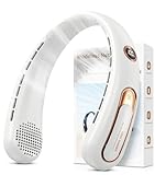 Nackenventilator, 3 Stufen Leise und Leistungsstark Bladeless Halsventilator mit...