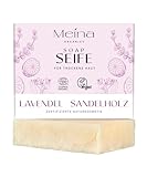 Meina Bio Seife mit Sandelholz und Lavendel, 100% Natürlich, Naturseife für...