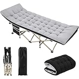 Yaheetech Feldbett mit Matratze Campingbett klappbar Gästebett mit Tragetasche...