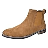 Bruno Marc Herren Chelsea Boots Wildleder Stiefel Stiefeletten,Size...