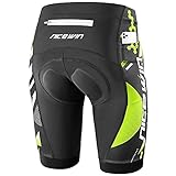 NICEWIN Radlerhose Herren mit Sitzpolster 4D Gepolsterte Fahrradhose kurz...