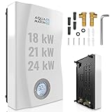 Aquamarin® Elektronischer Durchlauferhitzer - 18/21/24 kW, 0,9 L,...