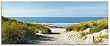 ARTland Wanddeko Glasbilder Wandbild Glas Bild einteilig 125x50 cm Querformat...