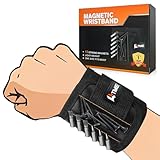 LATME Magnetarmband Handwerker mit 15 starken Magneten zum Halten von Schrauben,...