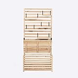 Home Deluxe - Balkon-Sichtschutz - Orelia - Maße 80 x 40 x 171 cm I Gartenbank...