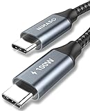 Nimaso USB C auf USB C Kabel 3M,USB Typ C 100W 20V/5A PD Schnellladekabel mit...