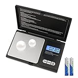 KEWUZY Taschenwaage, 500g / 0,01g Digitalwaage Grammwaage Feinwaage Goldwaage...