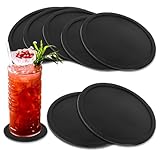 6 Stück Silikon Untersetzer Gläser Für Getränke Runde Glas Untersetzer Tisch...