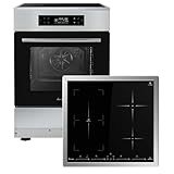 KKT KOLBE Standherd Herdset 60cm Einbaubackofen 58cm Induktionskochfeld...