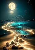 Yiminu.DS Diamond Painting Erwachsene Kinder, 5D Landschaft Natur Strand Meer...