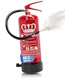 KÖNIG BRANDSCHUTZ- König Feuerlöscher Pulver | 6 kg | Geeignet für die...
