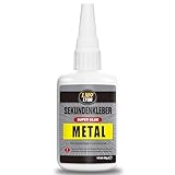 Sekundenkleber extra stark für Metall 50g, Hitzebeständiger Metallkleber mit...