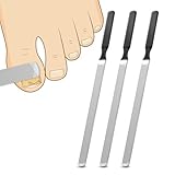 3Pcs Professionelle Edelstahl-lange Nagelfeile für dicke Nägel,...