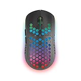 Mars Gaming MMW3, Kabellose Gaming Maus, RGB Flow, Ultraleicht 79g, 3200DPI,...