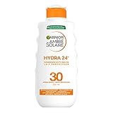 Garnier Sonnenschutzmilch mit LSF 30, Feuchtigkeitsspendende Sonnencreme mit...