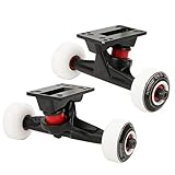 VGEBY Skateboard-Radsatz, Qualitäts-Doppelverzerrter Skateboard-LKW-Kombi-Satz...