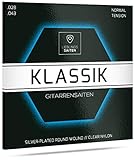 Gitarrensaiten Konzertgitarre - Premium Nylon-Saiten für Klassische-, Konzert-&...