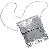 dressforfun 900654 Pailletten Handtasche, Damen Glitzer Party Umhängetasche mit...