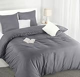 Utopia Bedding Bettwäsche 155x220 - Mikrofaser Bettbezug 155x220 cm + 2...