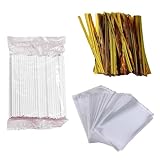 Tovbmup 300 Stück Cake Pop Stiele Set, 100 Stück 10 cm Stiele für Cake Pops...