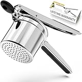Kartoffelpresse,405ML Heavy Duty kartoffelstampfer edelstahl machen flauschige...