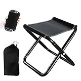 Jinfanshurich Klapphocker Schwarz, 150 KG Belastbar Campinghocker Faltbar,...