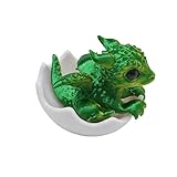 Dusarls Miniatur-Drache im Ei, Baby-Drache, Drachenstatue, Desktop-Ornamente,...
